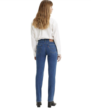 Levi'S - Calça reta slim de cintura alta