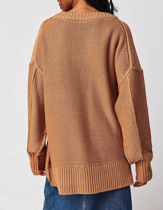 Free People - Suéter Alli com decote em V