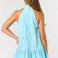 Lalavon - Lenora Sleeveless Ribbon Mini Dress