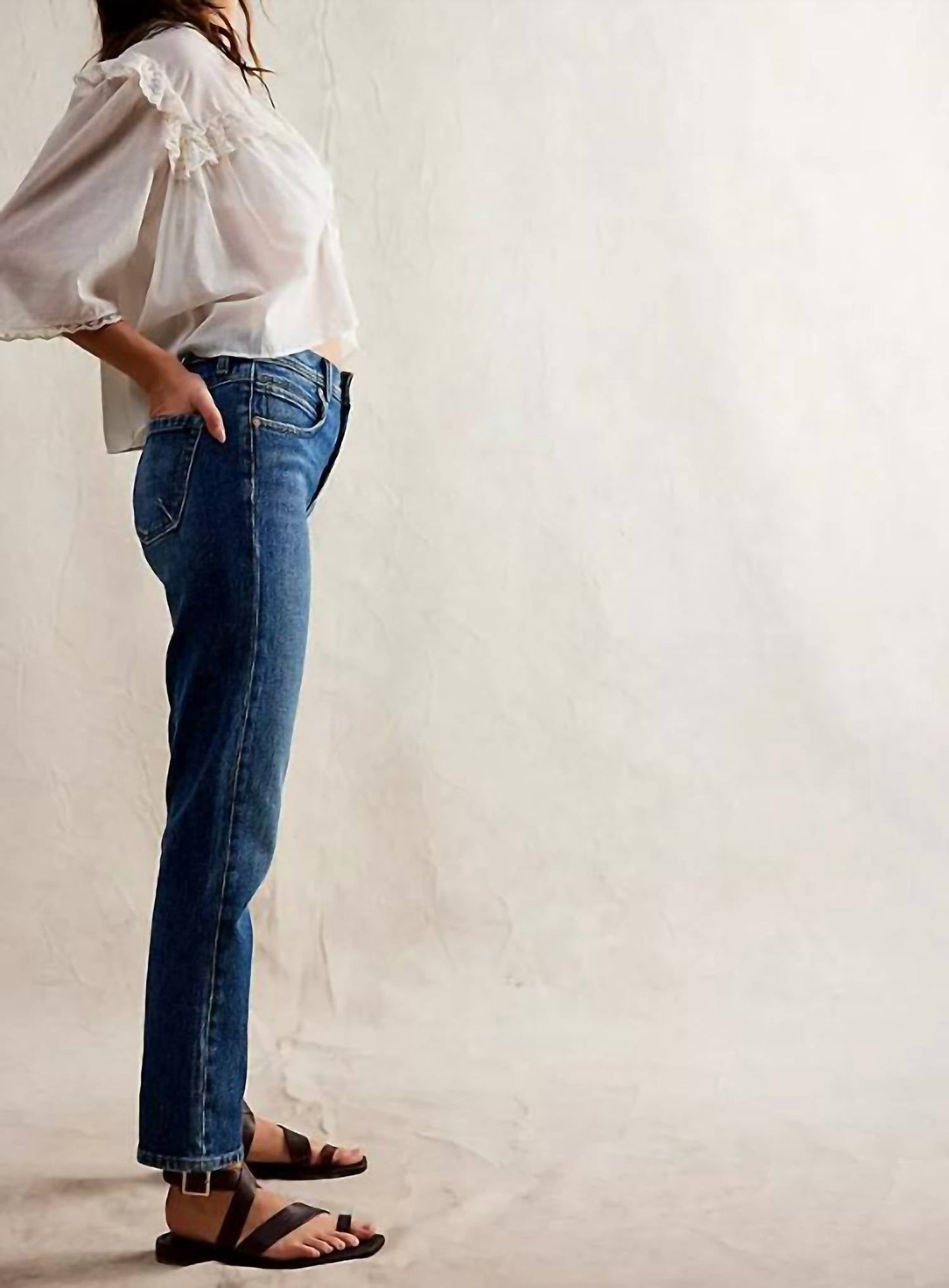 Free People - Leila High-rise Leggy Slim Jeans