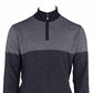 Pashmere - Men's Pure Cashmere Angled Half Zip Sweater