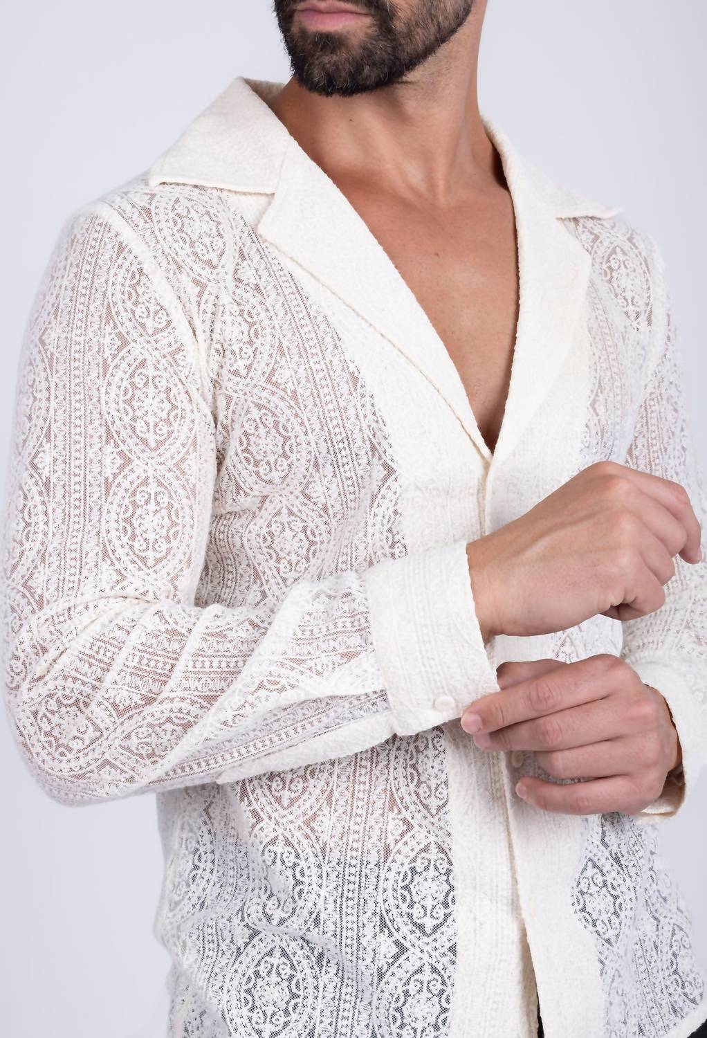 Barabas - Janeiro Embroidered Long Sleeve Shirt