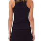 Ganni - Rib Jersey Embellish Tank Top
