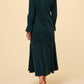 Aspiga - Paloma Round Neck Long Sleeve Stretch Corduroy Dress