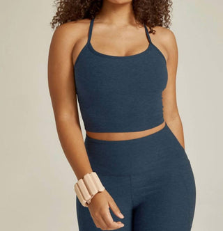 Além do Yoga - Regata curta Spacedye Slim Racerback