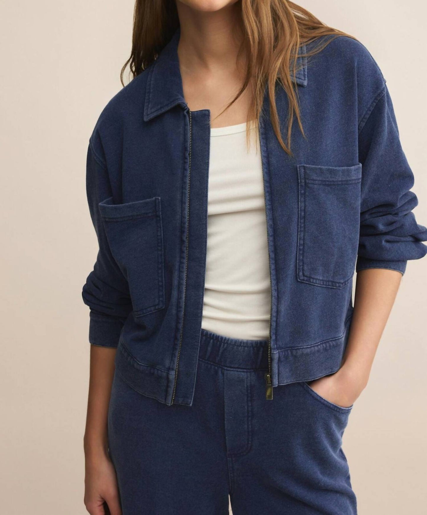 Z Supply - Heritage Knit Denim Jacket