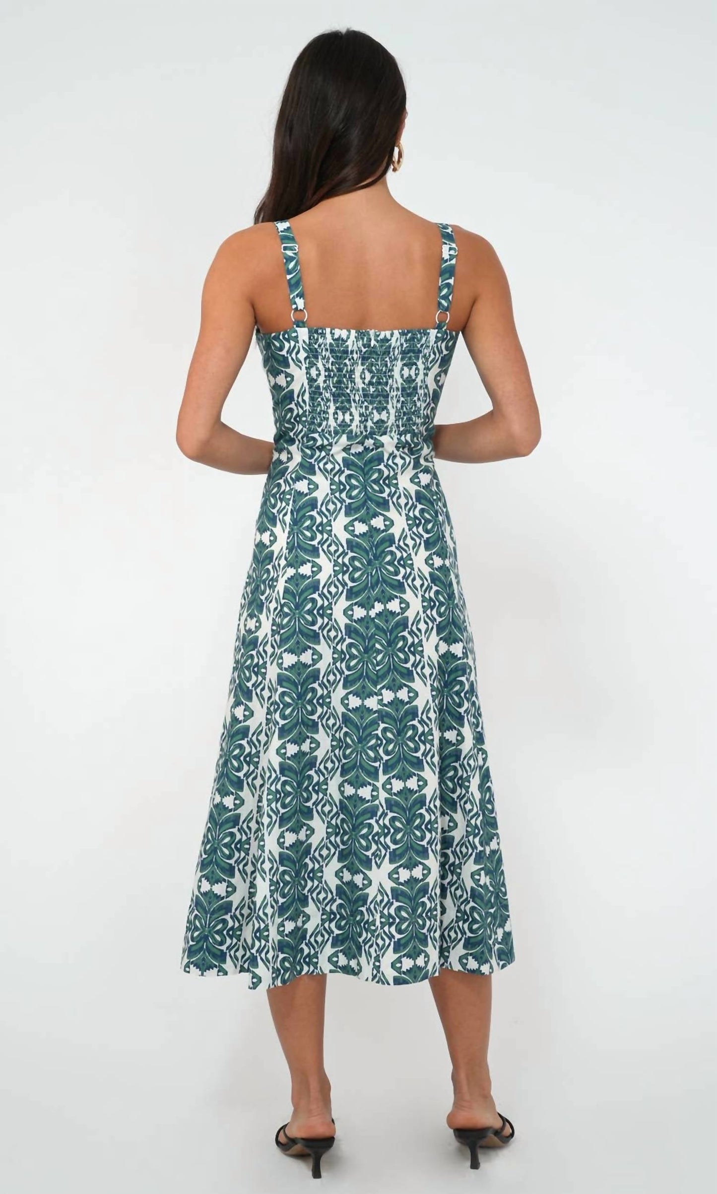 Greylin - Hilary Linen Midi Dress