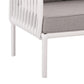 The Sleek All-Weather Resin Outdoor Loveseat and Coffee Table Set