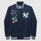 Starter - Unisex New York Yankees Varsity Satin Full Snap Jacket