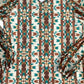 2Flyco - Women's Geometric Aztec Long Sleeve Blouse Top