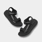Fitflop - Sandália de couro ajustável Surff feminina
