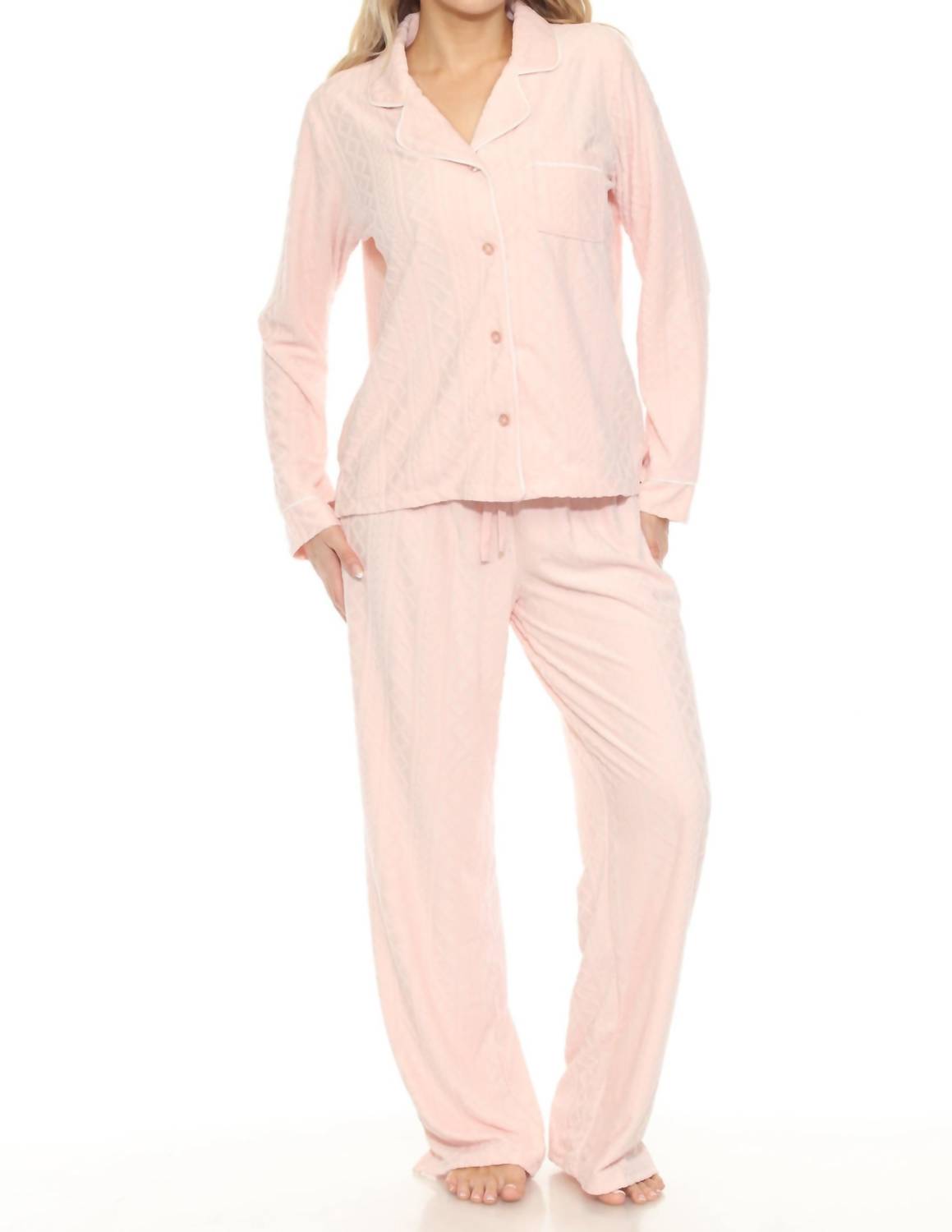 Pj Salvage - Women's Very Terry Cable Crew Pajama Pants