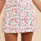 Anniewear - The Floral Denim Mini Skirt