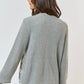 Lalavon - Heart Embroidery Button Down Cardigan