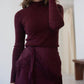 Mima Rosso - Burgundy Knit Top