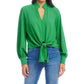 Karen Kane - Long Sleeve Tie-Front Top