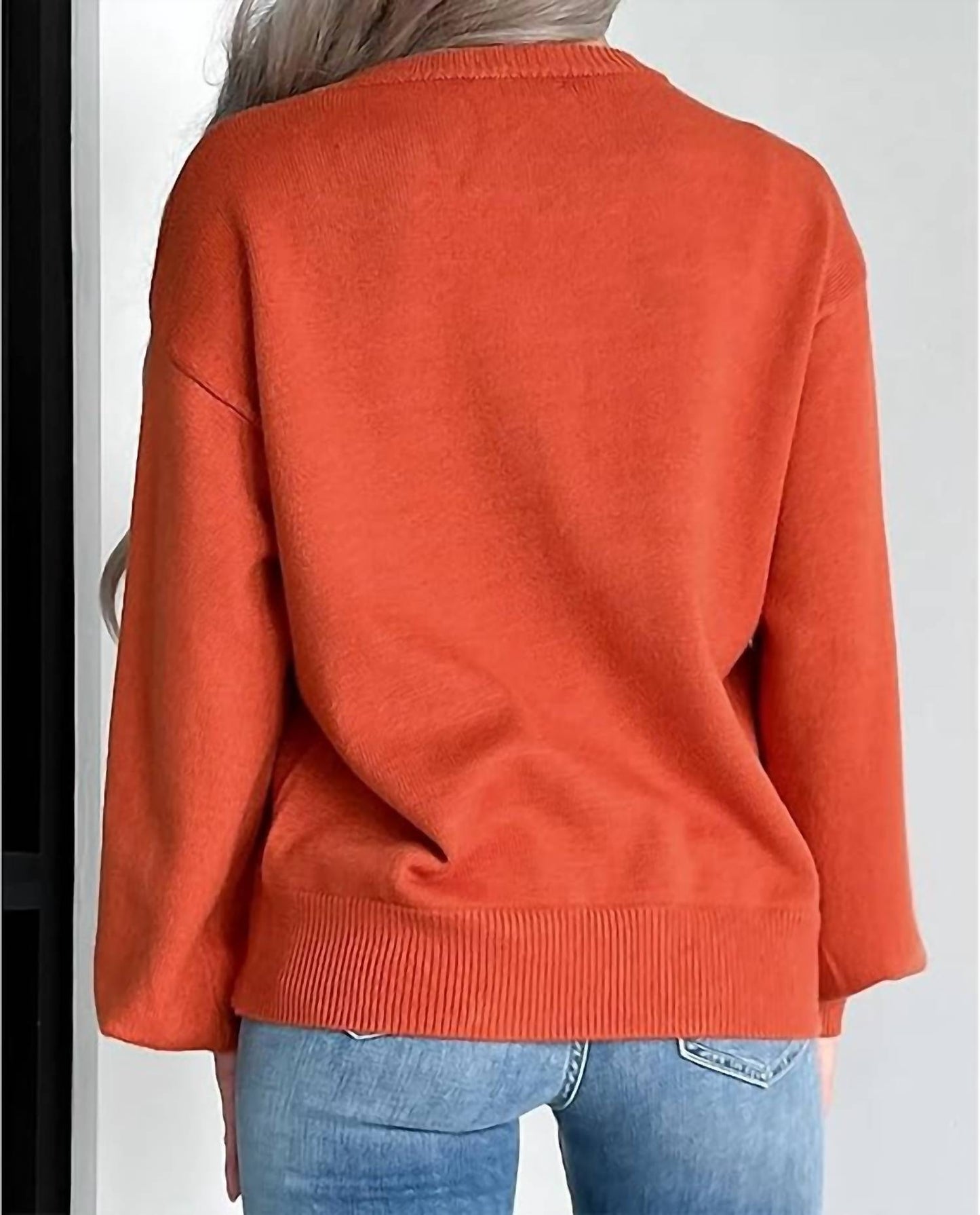 Fashionworks - Halloween Pumpkin Face Sweater