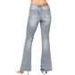 Judy Blue - Tinted Pin Tack Flare Jeans