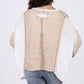 Pol - Open Arms Women's V-Neck Textured Long Sleeve Top