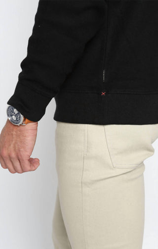 Jachs New York - Moletom com gola redonda e estampa waffle escovada