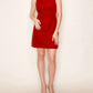 B.Right - Velvet Mini Dress With Back Ribbon