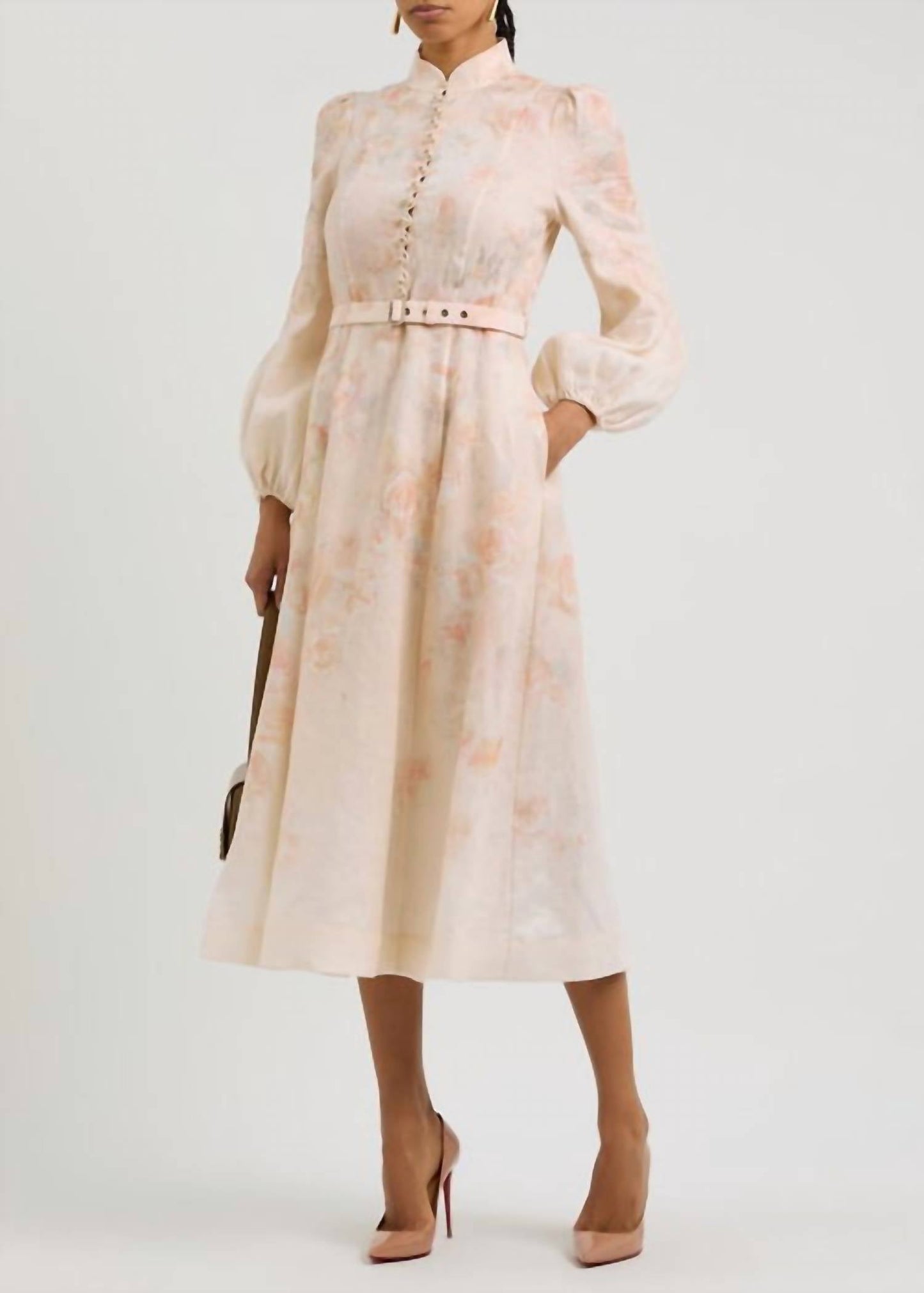 Zimmermann - Crush Buttoned Midi Dress