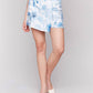 Charlie B - Printed Linen Blend Wrap Skort