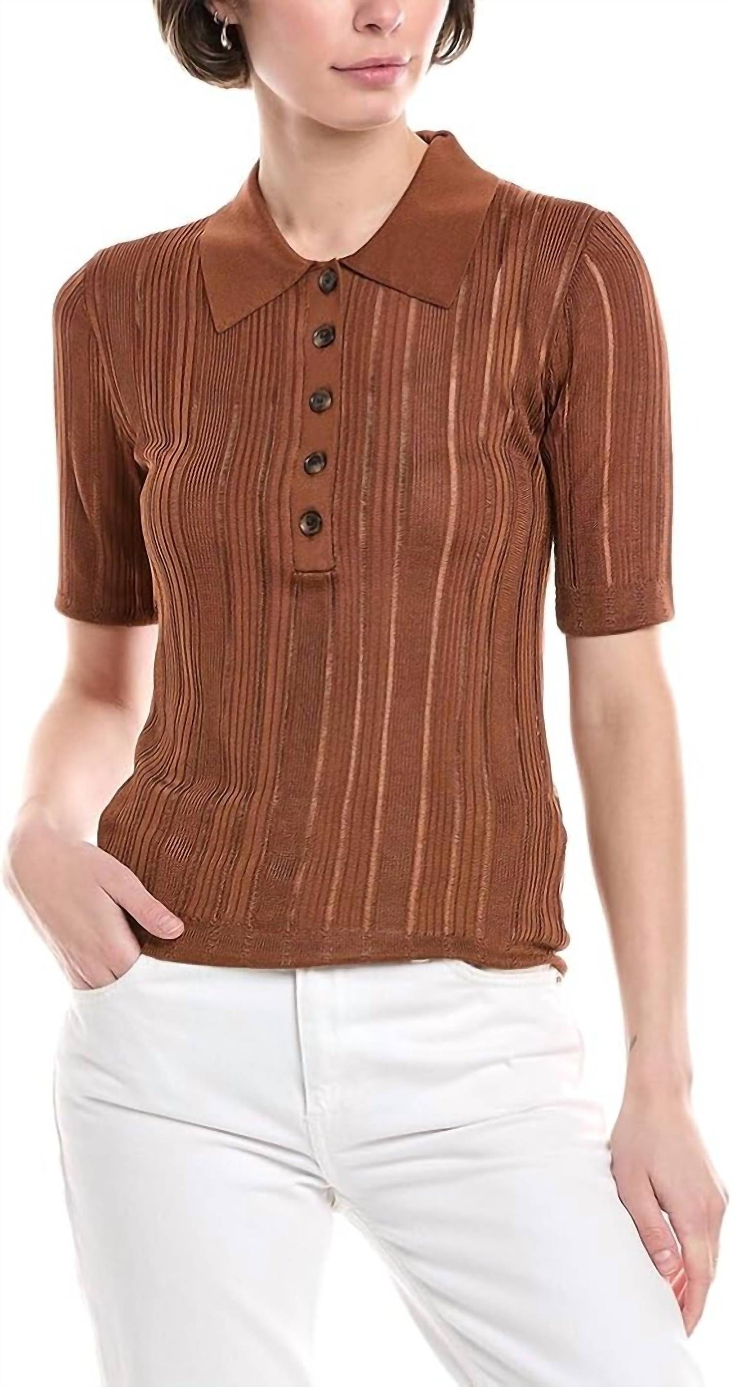Frame - Laddered Rib Polo