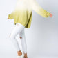 &Merci - Dip Dye Faux Fur Oversize Sweater Top