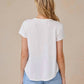 Bella Dahl - Women's Short Sleeve Henley Tee