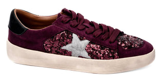 Corkys Footwear - Tênis com cadarço e lantejoulas metálicas Another Round