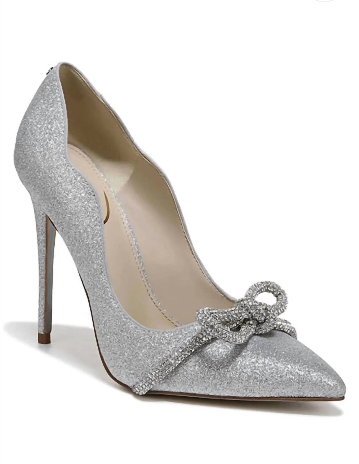 Sam Edelman - Women's Deela Glitter Bow Pointed Toe Stiletto Heel
