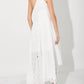 Polagram - One Shoulder Lace Detail Maxi Dress