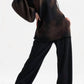 Tough Luv - Bleached Bell Sleeve Hoodie