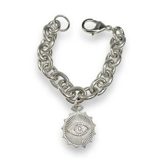 Jagged Halo Jewelry - Pulseira Amuleto Tatiana Evil Eye Feminina