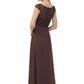 Jasmine Bridal - Long Boat Neckline Lace & Georgette Bridesmaid Dress