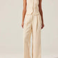 Astr - Bryony Linen Blend Pleated Pants