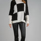 Elan - Checkerboard Crewneck Sweater