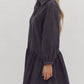 Entro - Denim Ruffled Mini Dress