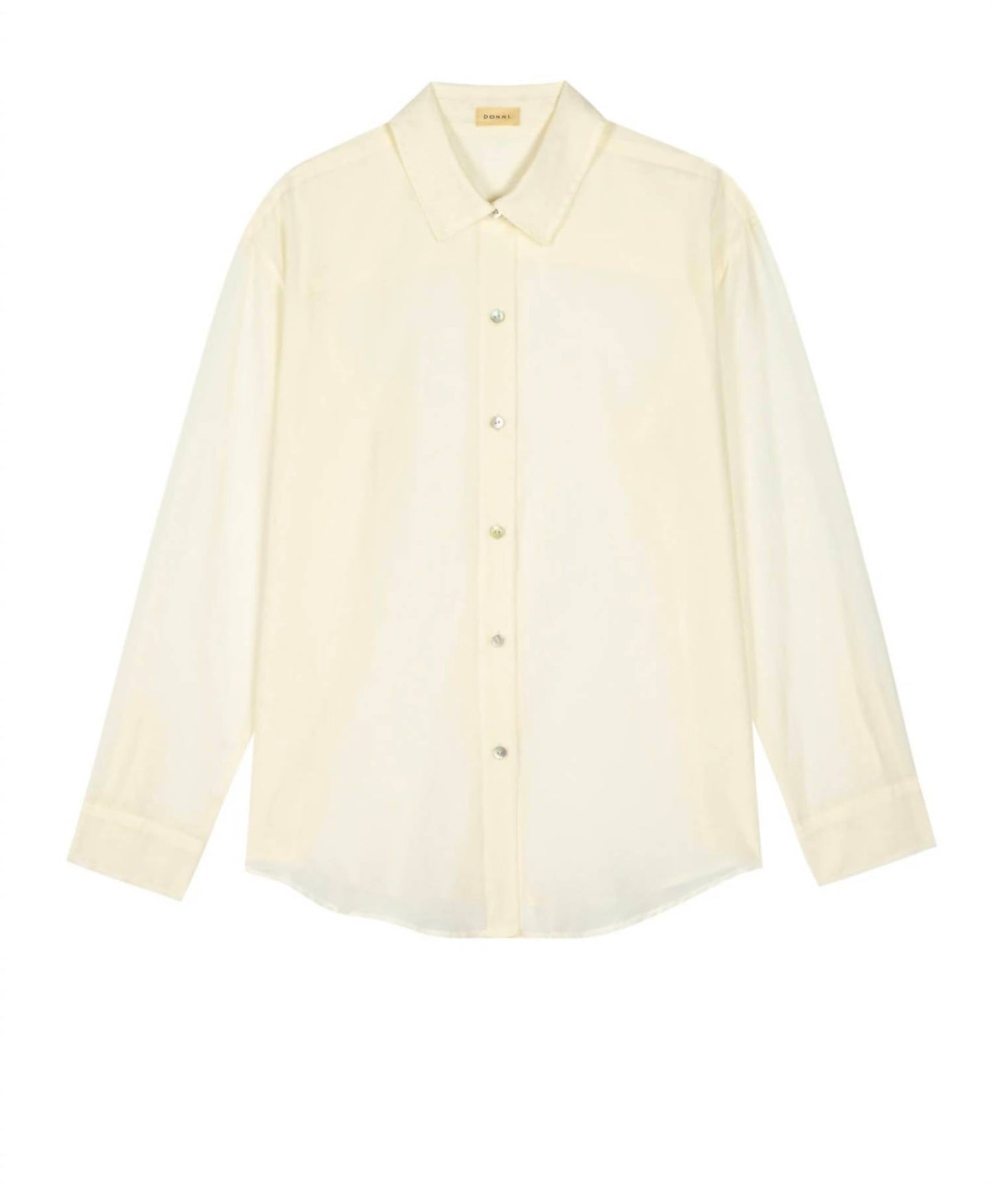 Donni. - Silk Cotton Sheer Shirt