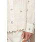 En Creme - Floral Lace Trim Top