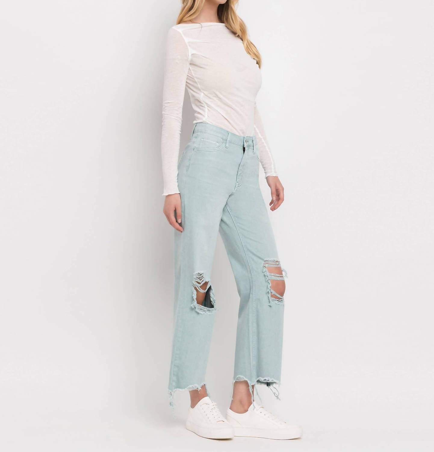 Vervet By Flying Monkey - CROP FLARE JEANS