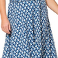 Vestido midi de malha com estampa Brittany e ajuste evasê Leota feminino, roxo