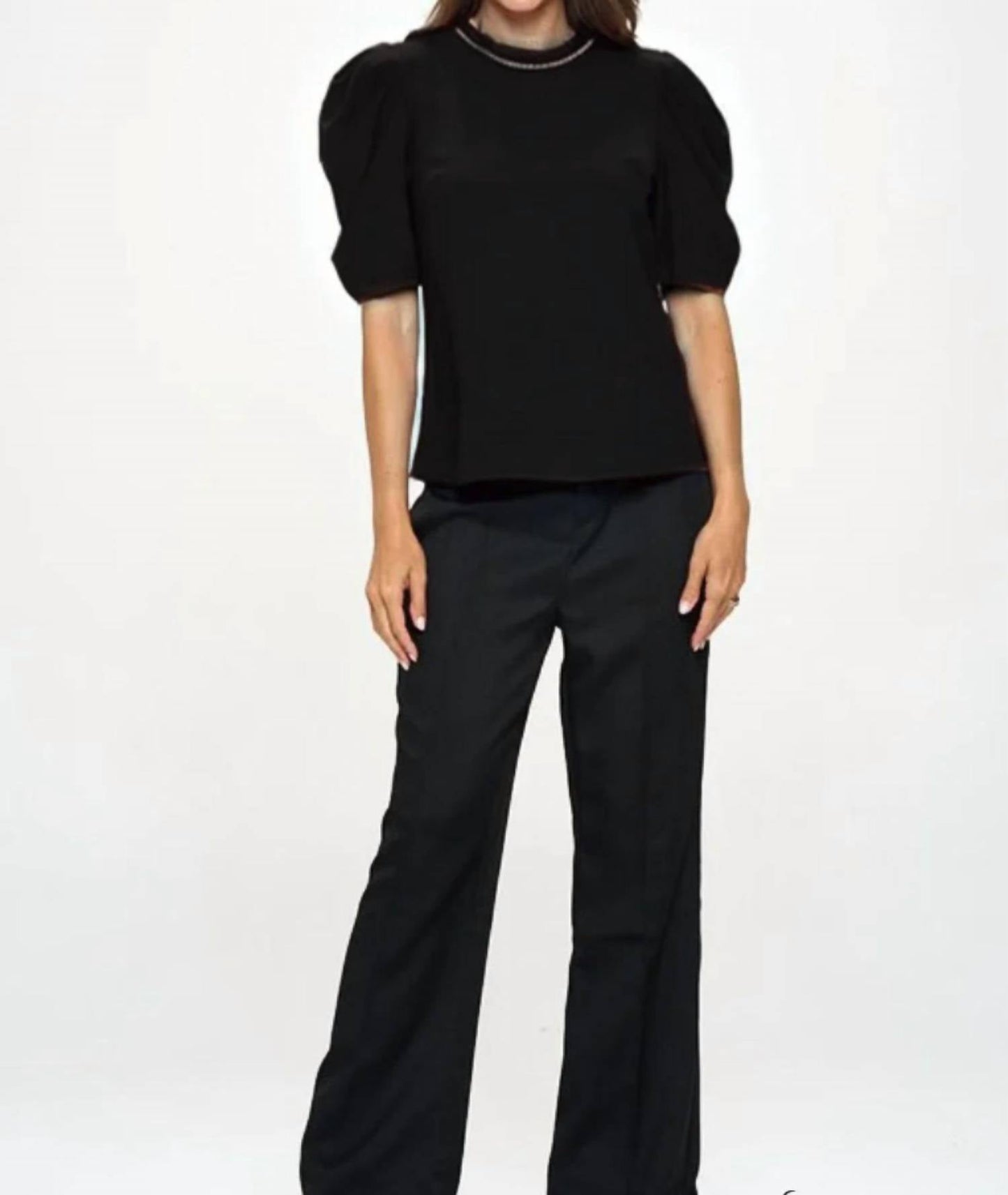 Everlynn - Nicole Embellished Neck Top