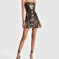 Alice + Olivia - Fifi Metallic Jacquard Mini Dress
