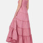 Zenana - Woven Smocked Tiered Cami Maxi Dress