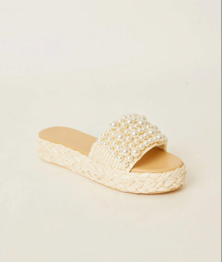 Btb Los Angeles - Sandália feminina Milos Pearl Espadrille