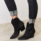 Trendsi - Botas de cowboy femininas East Lion Corp com strass até o tornozelo
