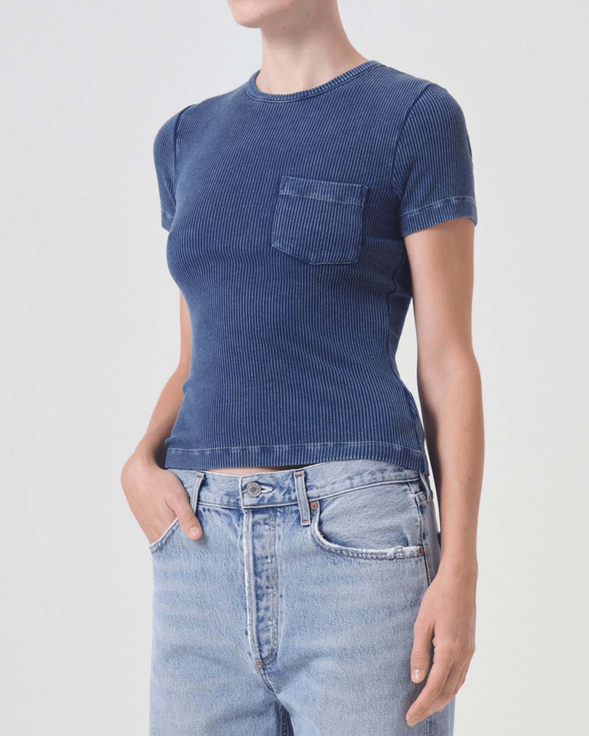 Agolde - Arlo Rib Pocket Tee