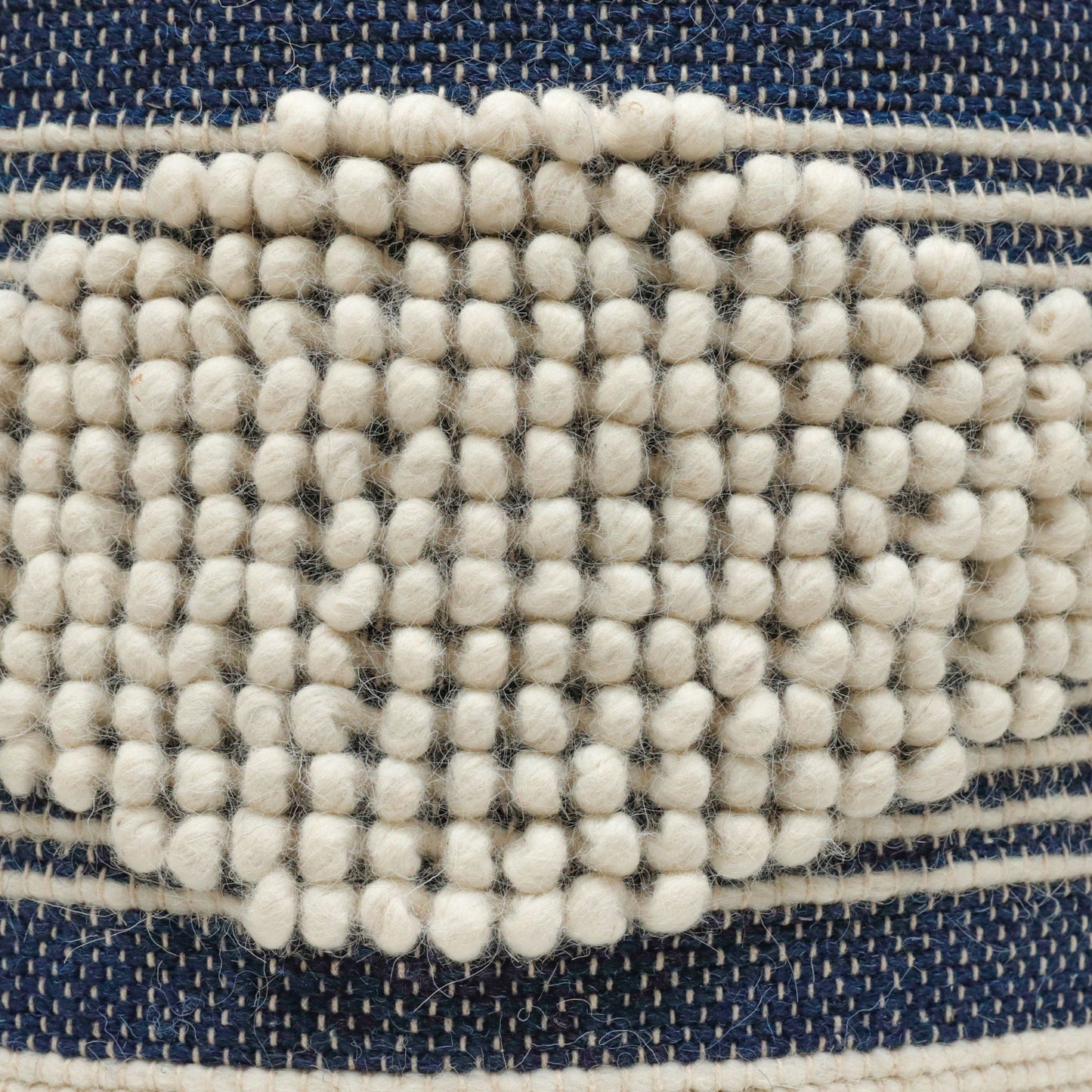 Diamond Handcrafted Cylindrical Pouf